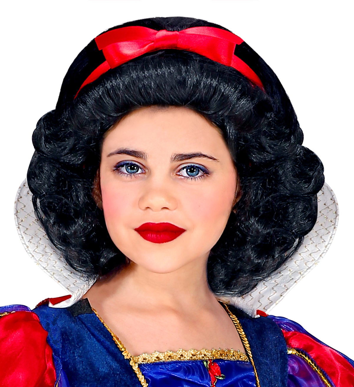 Parrucca Principessa Delle Favole Biancaneve - Accessori per Abito Vestito Travestimento Carnevale  - 00829