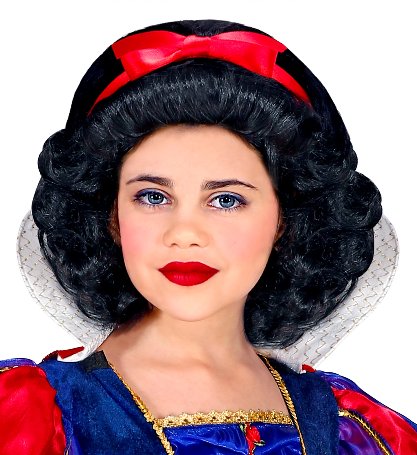 Parrucca Principessa Delle Favole Biancaneve - Accessori per Abito Vestito Travestimento Carnevale  - 00829