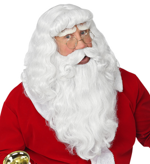 Parrucca Babbo Natale - Barba, Baffi in Scatola - Articolo Travestimento Natalizio