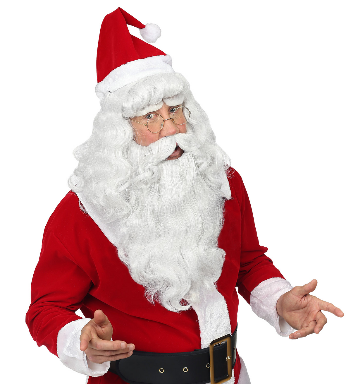 Parrucca Babbo Natale - Barba, Baffi in Scatola - Articolo Travestimento Natalizio
