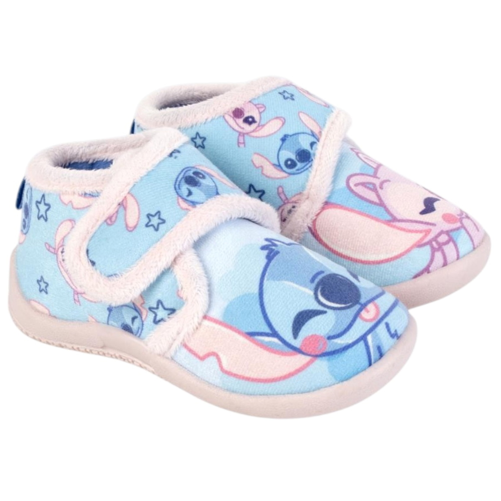 Pantofole Invernali Stitch Angel DISNEY Scarpetta Stivaletto con Suola Antiscivolo Chiusura a Strappo - 7397