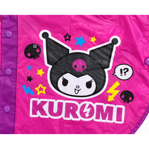 Mantellina Kuromi Sanrio Poncho Impermeabile Antipioggia con Cappuccio - H13552mc