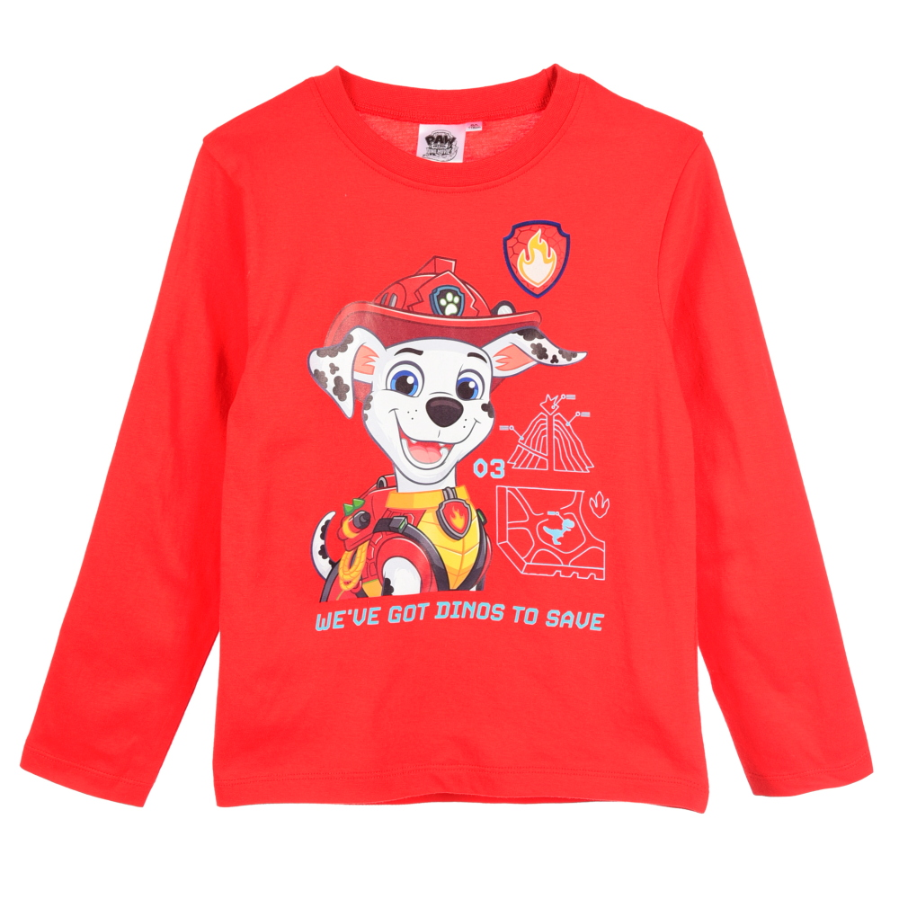T-Shirt Manica Lunga Paw Patrol Maglia Bambino 3/6 Anni in Cotone - Zh10117