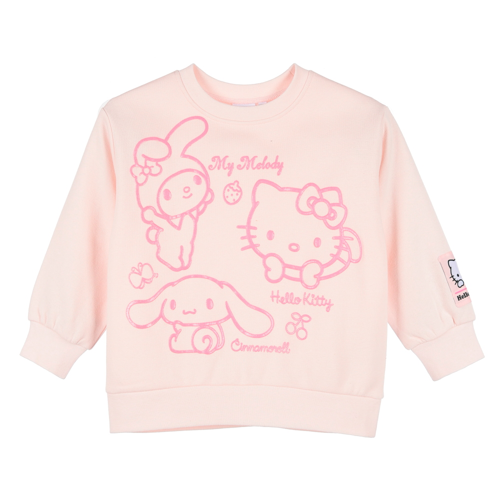 Felpa Hello Kitty and Friends Sanrio Maglione a Manica Lunga Bambina 3/8 Anni - Zh10150