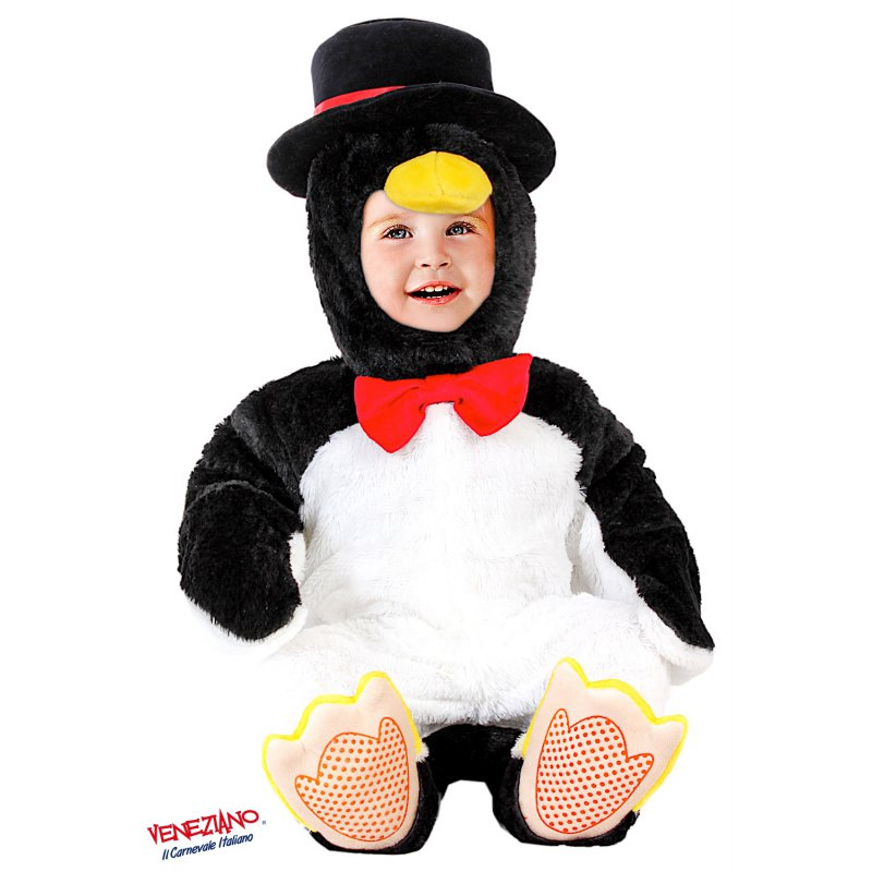 Vestito Carnevale Pinguino Costume Travestimento Neonato - 54166