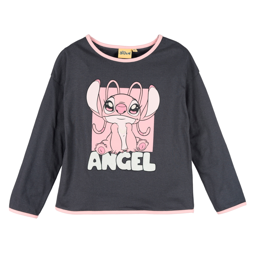 T-Shirt Manica Lunga Angel DISNEY Maglia Bambina 3/8 Anni in Cotone - Zh10029