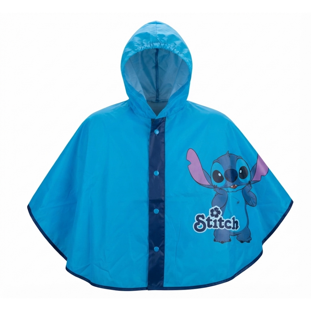Mantellina Stitch DISNEY Poncho Impermeabile Antipioggia con Cappuccio - D08900mc