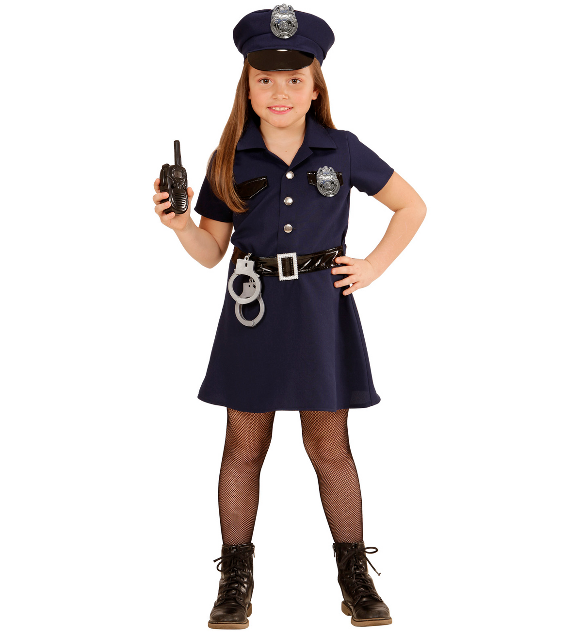 Costume Vestito Abito Travestimento Carnevale Halloween Cosplay Bambina Poliziotta - 4908