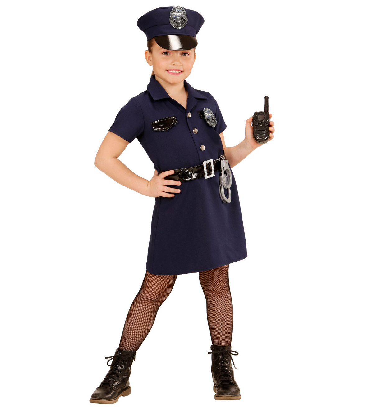 Costume Vestito Abito Travestimento Carnevale Halloween Cosplay Bambina Poliziotta - 4908