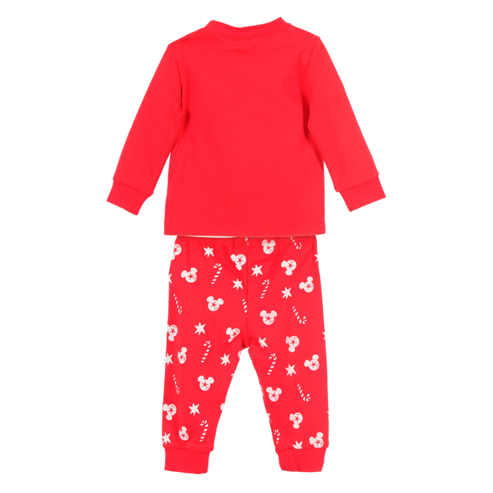 Pigiama Natalizio Topolino DISNEY Manica Lunga Neonato in Cotone - Zh03081
