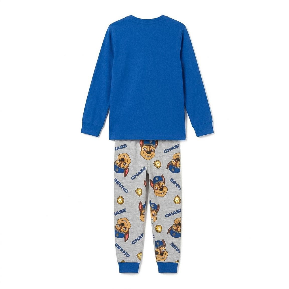 Pigiama Manica Lunga Paw Patrol Chase in Caldo Cotone Interlock Maglia e Pantaloni - 3583