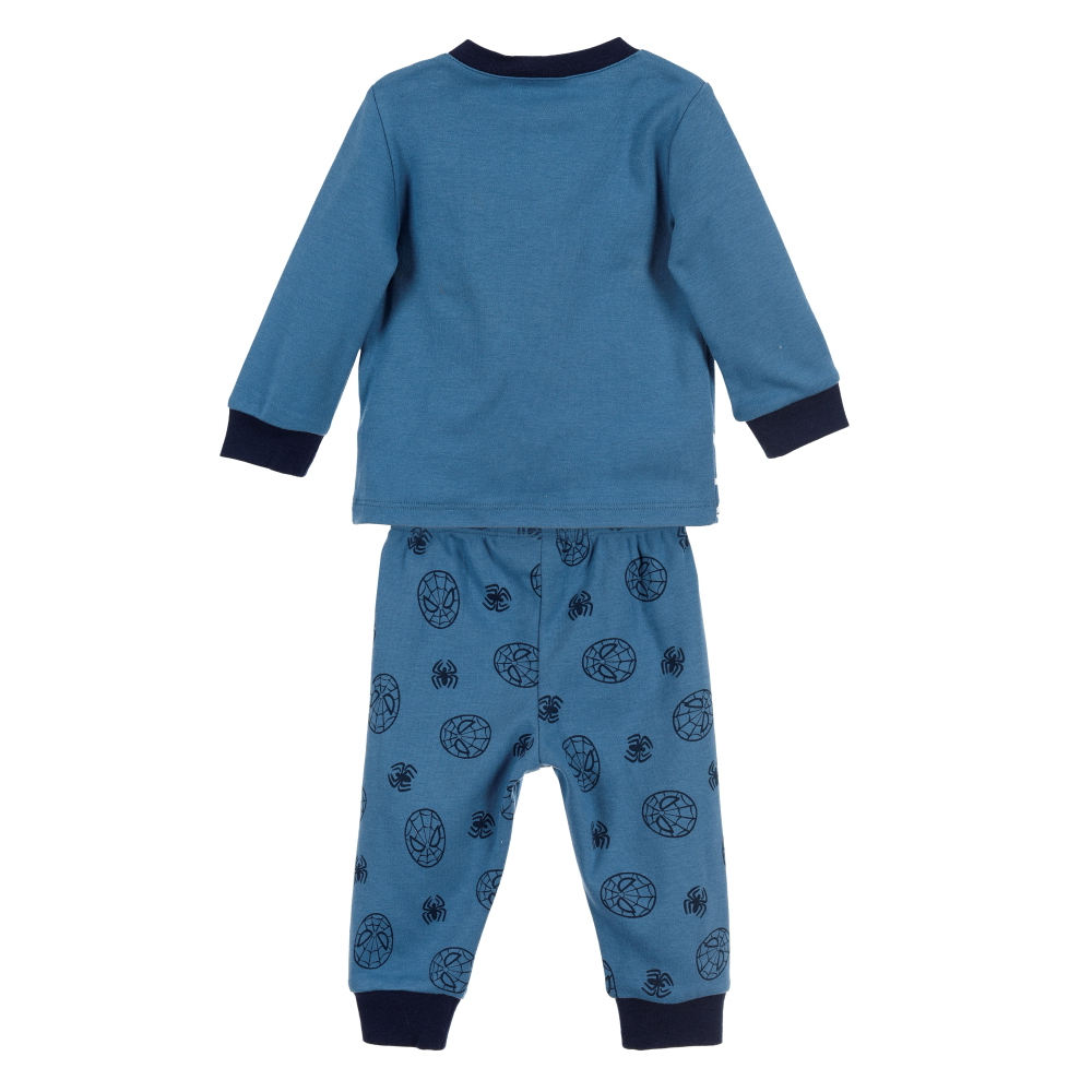 Pigiama Manica Lunga Spiderman MARVEL Neonato in Cotone - Zh03050blu