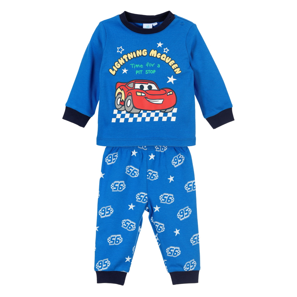 Pigiama Manica Lunga Cars DISNEY Neonato in Cotone - Zh03080azzurro