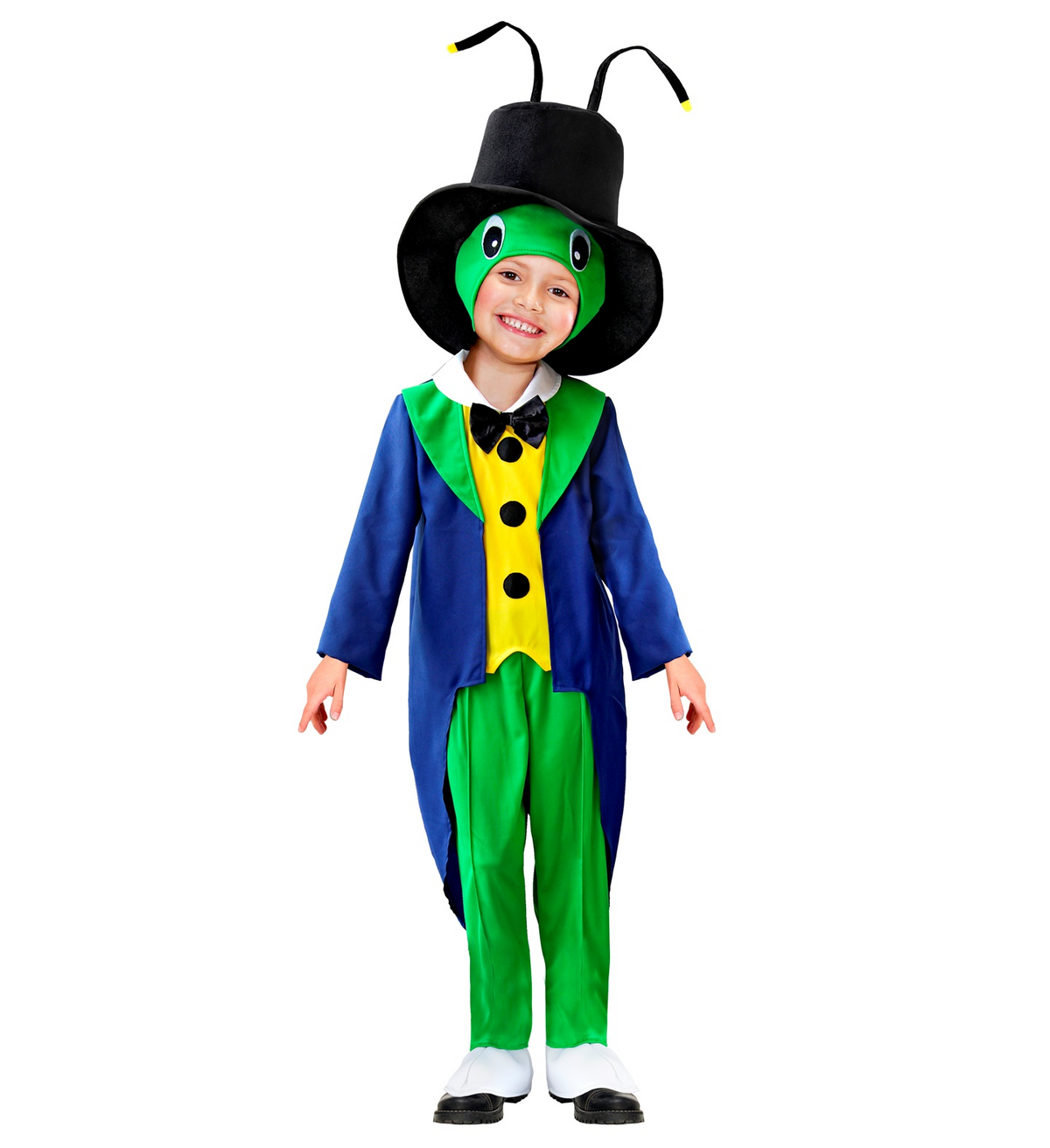 Costume Vestito Abito Travestimento Carnevale Bambino Cavalletta Grillo - 0169
