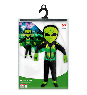 Costume Vestito Abito Travestimento Carnevale Bambino Extraterrestre Alieno - 0193