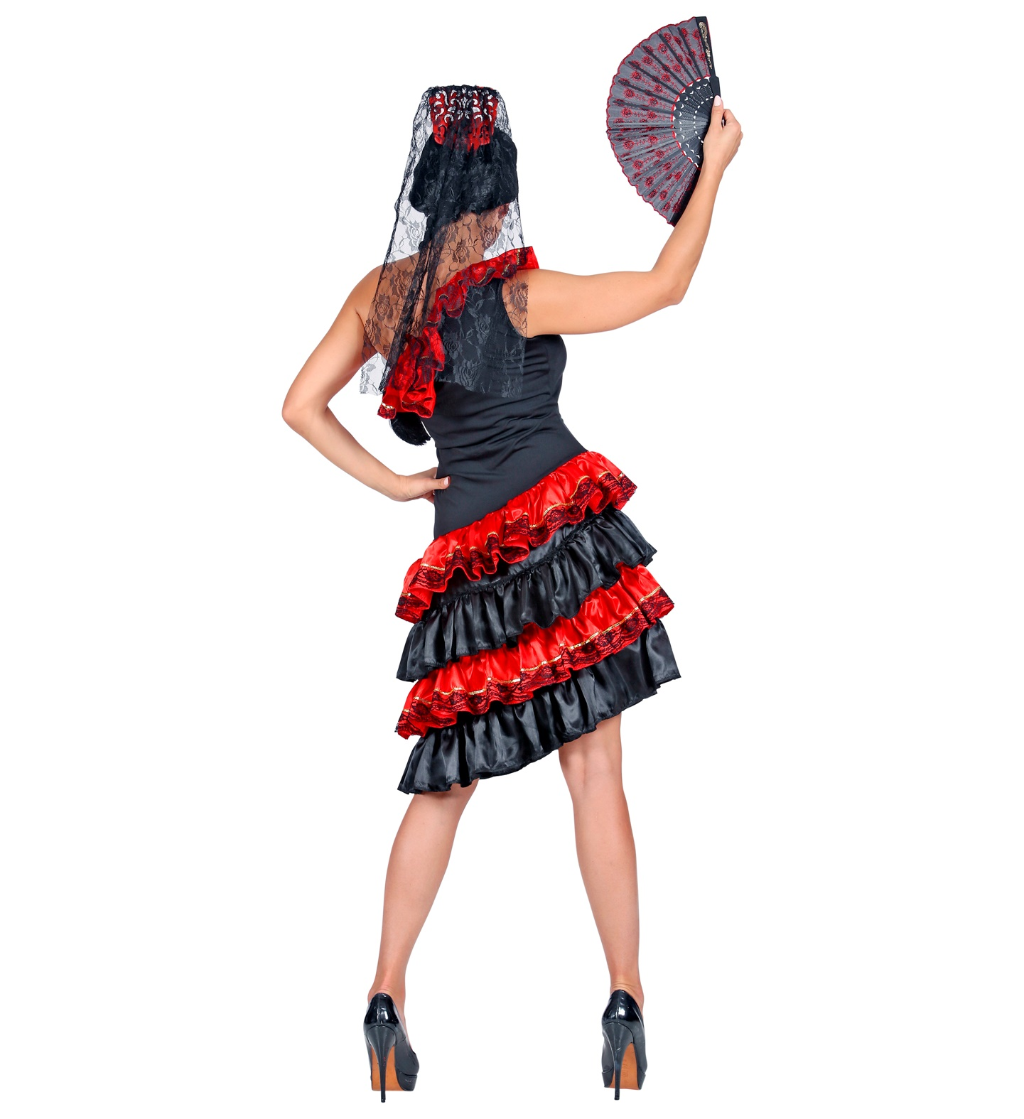 Costume Vestito Abito Travestimento Carnevale Donna Senorita Spagnola - 0989