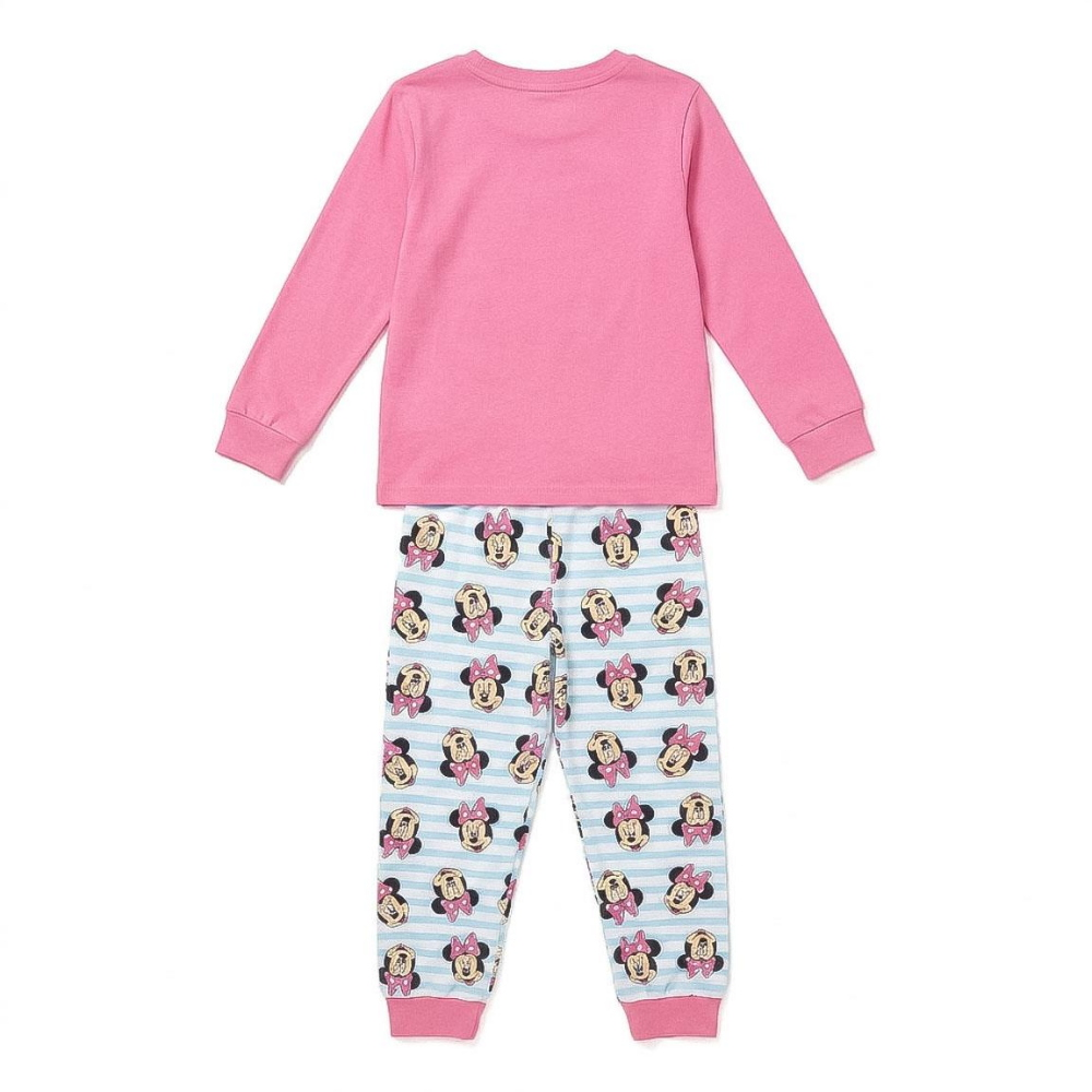 Pigiama Manica Lunga Minnie DISNEY in Caldo Cotone Interlock Maglia e Pantaloni - 3627