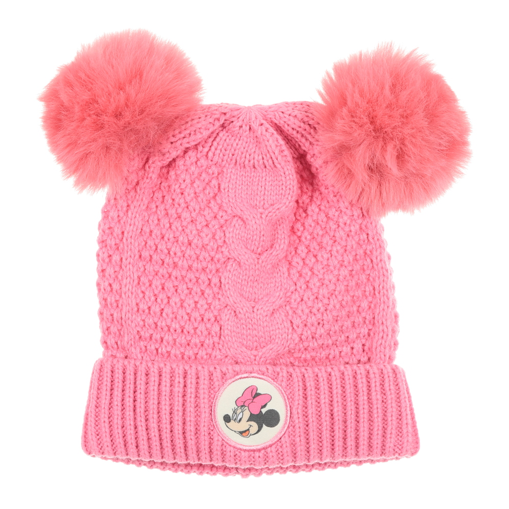 Cappello con Pom Pon Minnie DISNEY Accessorio Invernale per Neonate 100% Acrilico - Zh45031fucsia