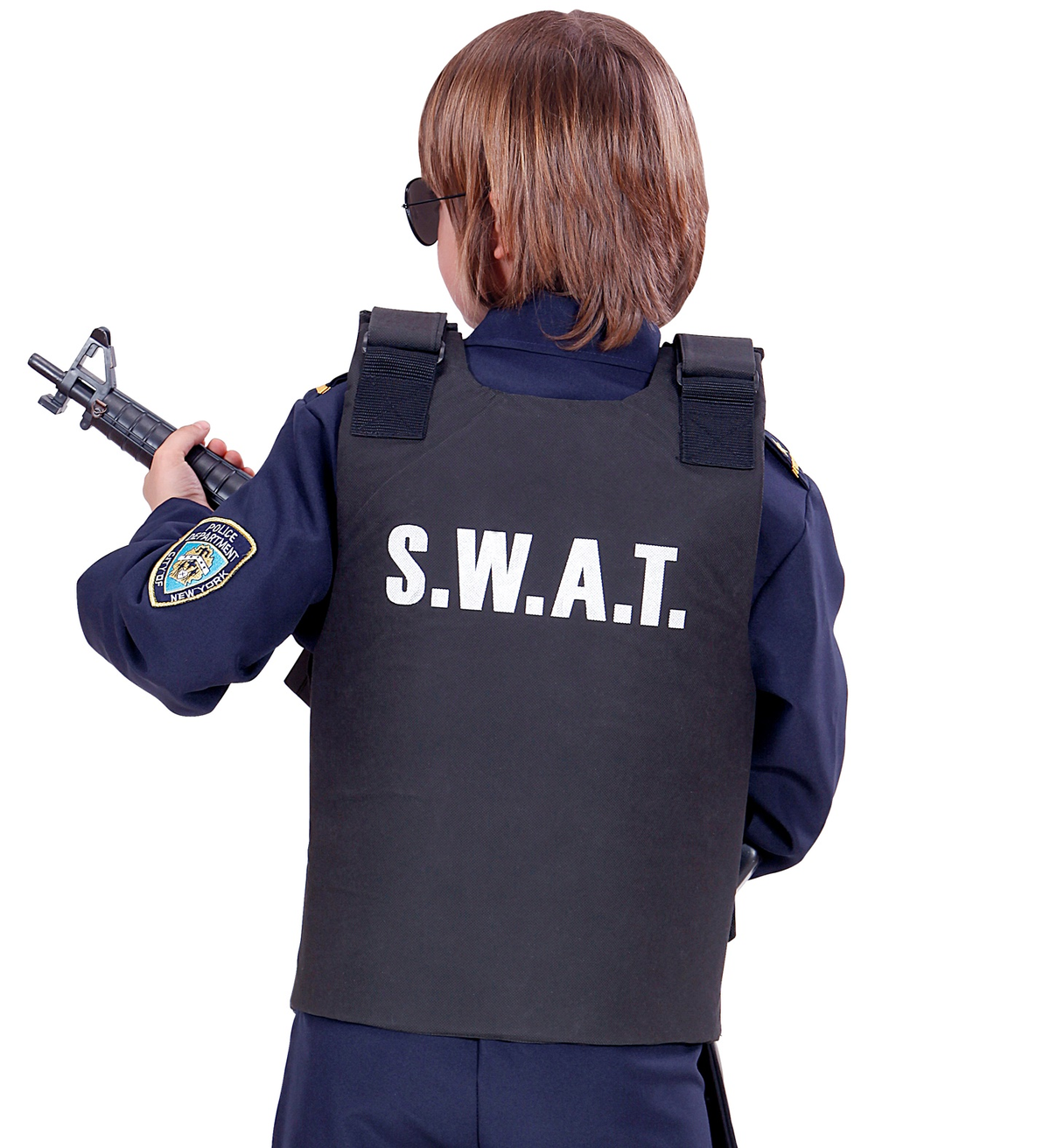 Giubbotto Antiproiettile Swat Accessori per Abito Vestito Travestimento Carnevale Bambino 2855c