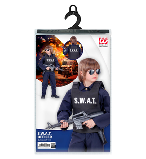 Giubbotto Antiproiettile Swat Accessori per Abito Vestito Travestimento Carnevale Bambino 2855c