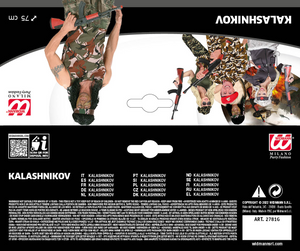 Fucile D' Assalto Kalashnikov Accessori per Abito Vestito Travestimento Carnevale Bambino