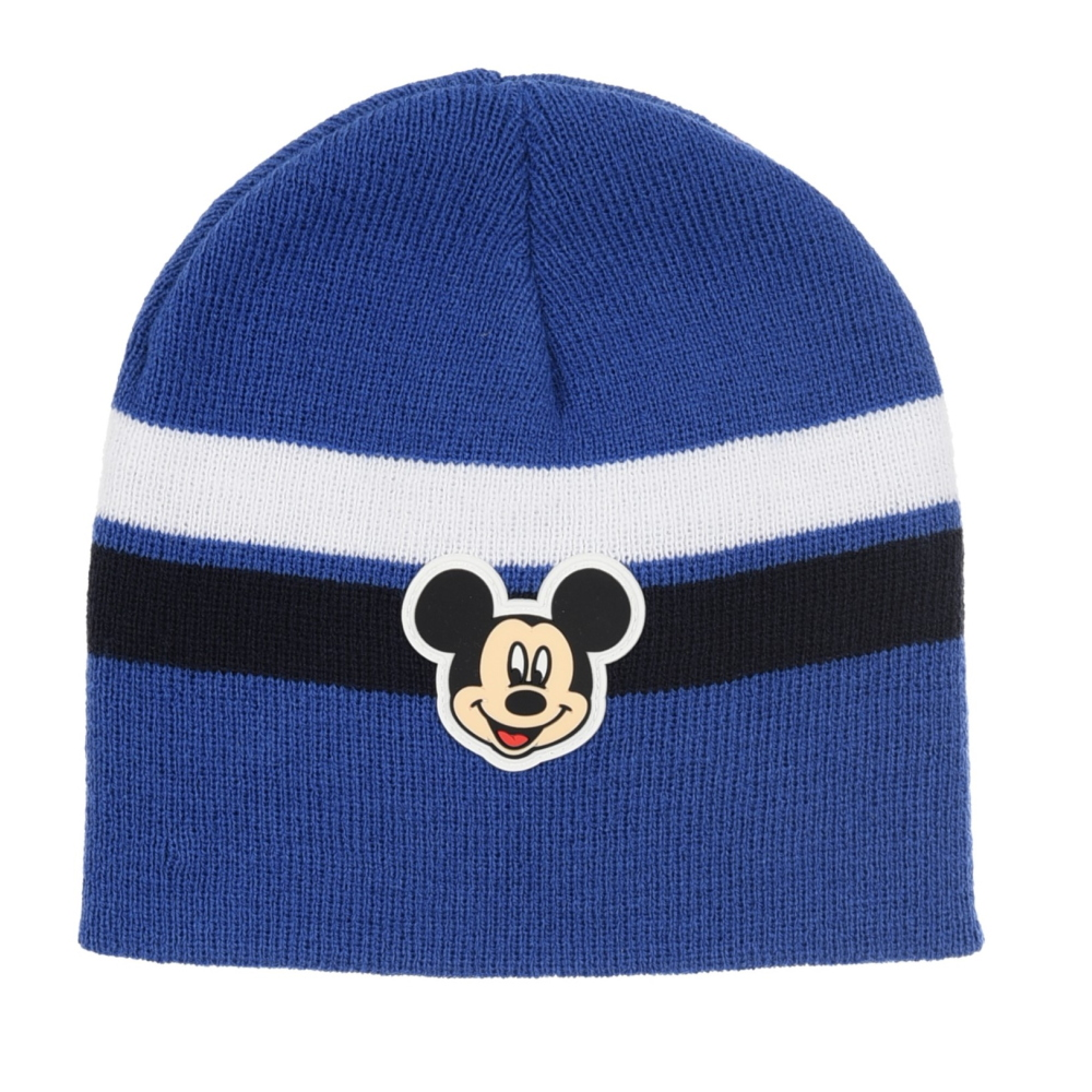 Cappello con Scaldacollo e Guanti Topolino DISNEY Accessorio Invernale per Bambini 100% Acrilico - Zh40123blu