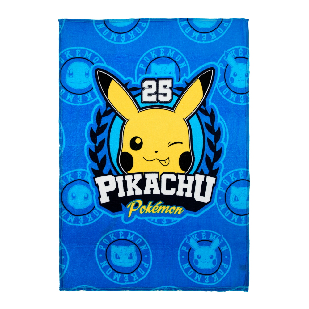 Plaid Pikachu in Coral Coperta in 100% Poliestere 190 Gsm 100 X 140 CM per Bambini - Zh46042