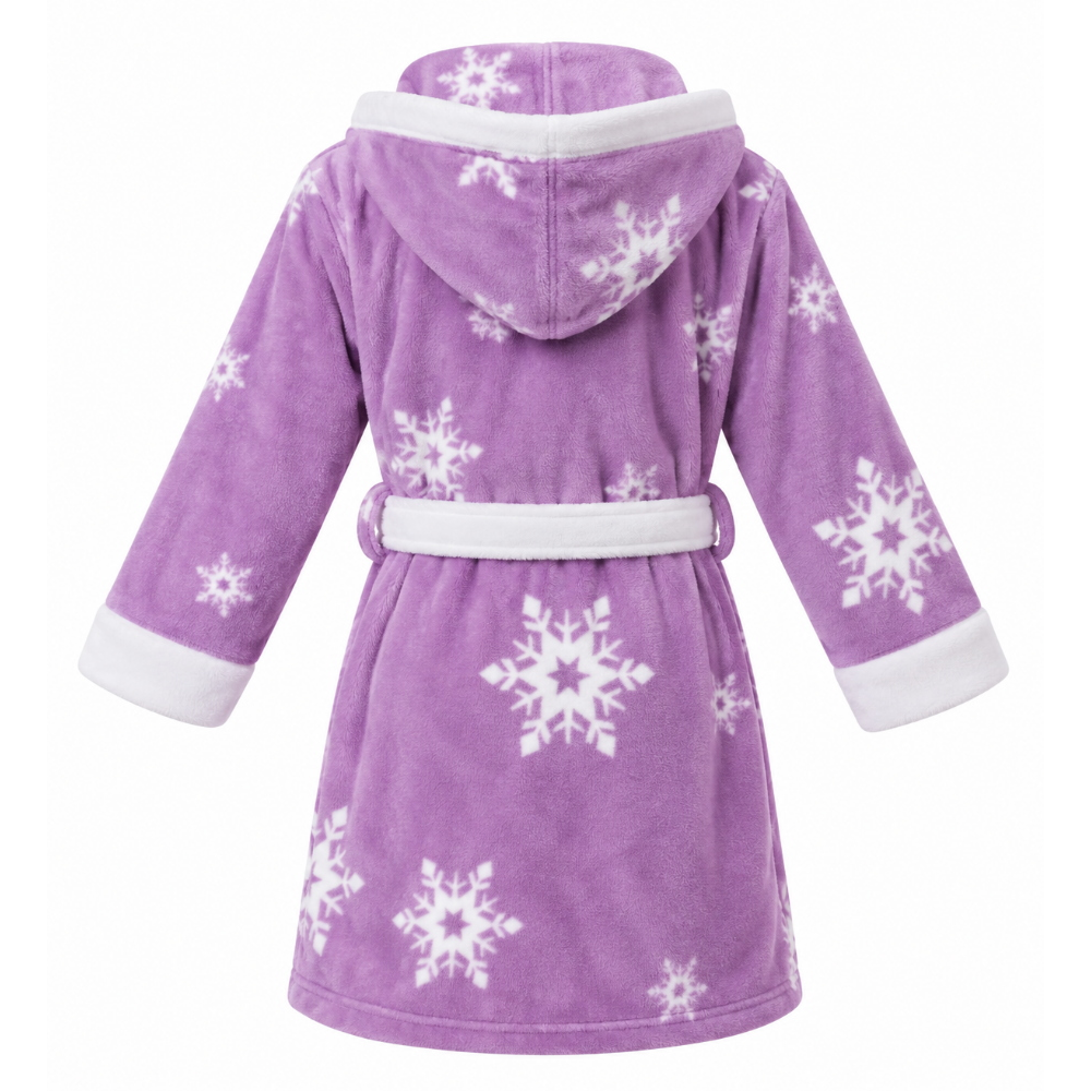 Vestaglia Frozen DISNEY con Cappuccio 3d in Morbido e Caldo Coral Fleece Giacca da Camera - 3775
