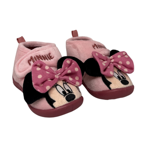 Pantofole Invernali Minnie DISNEY Scarpetta 3d Stivaletto con Suola Antiscivolo Chiusura a Strappo - 7403