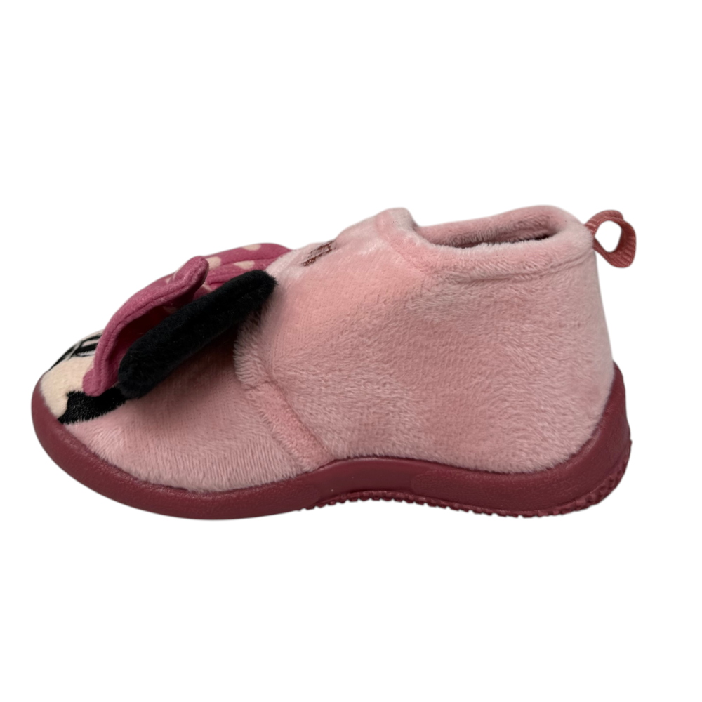 Pantofole Invernali Minnie DISNEY Scarpetta 3d Stivaletto con Suola Antiscivolo Chiusura a Strappo - 7403