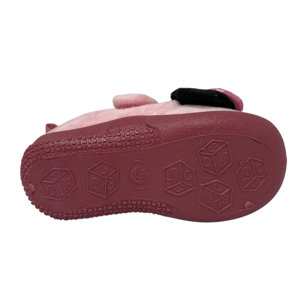 Pantofole Invernali Minnie DISNEY Scarpetta 3d Stivaletto con Suola Antiscivolo Chiusura a Strappo - 7403