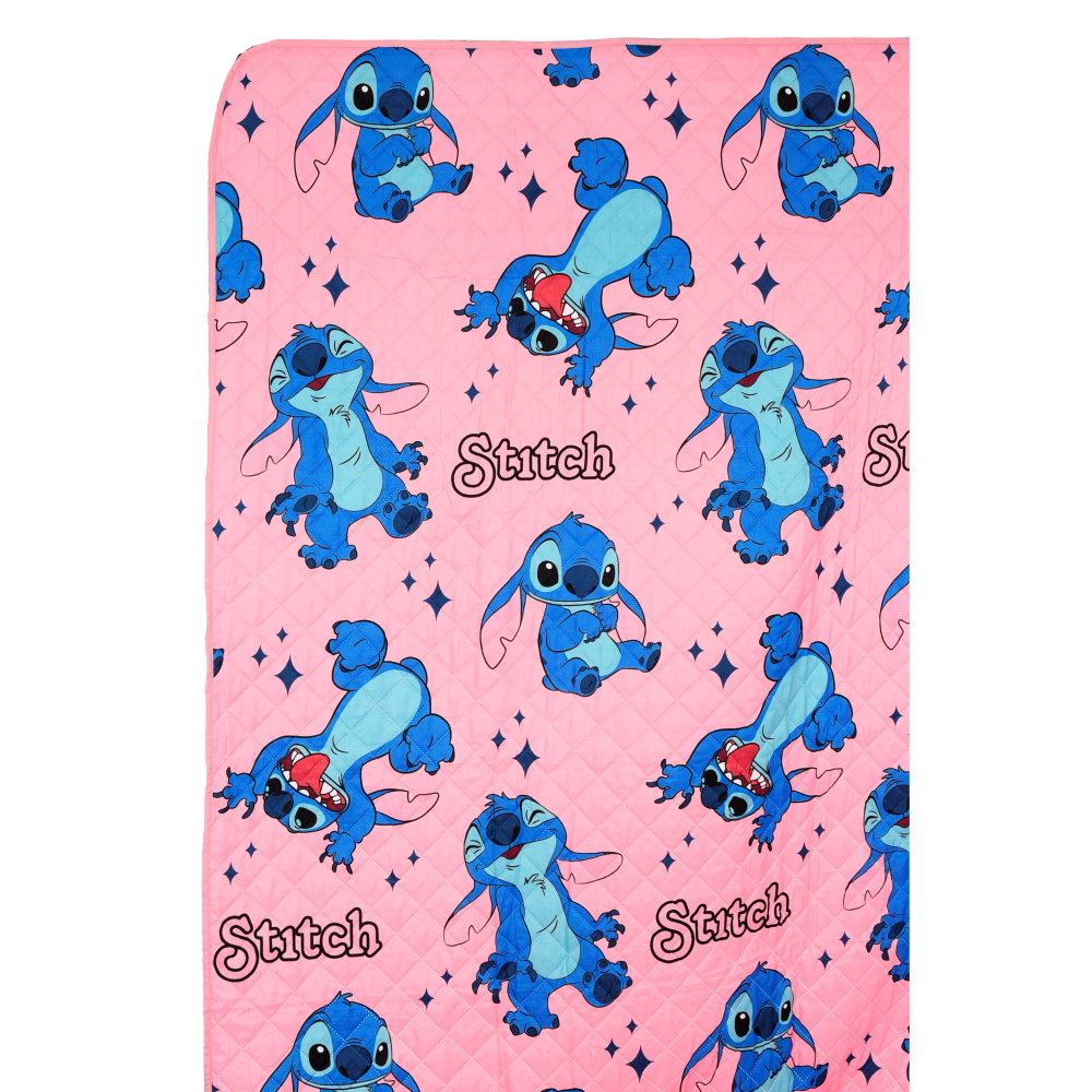 Trapuntino Stitch DISNEY Coperta Copriletto Trapuntato 100 Gsm Letto Singolo 170x260 CM - Zh46062