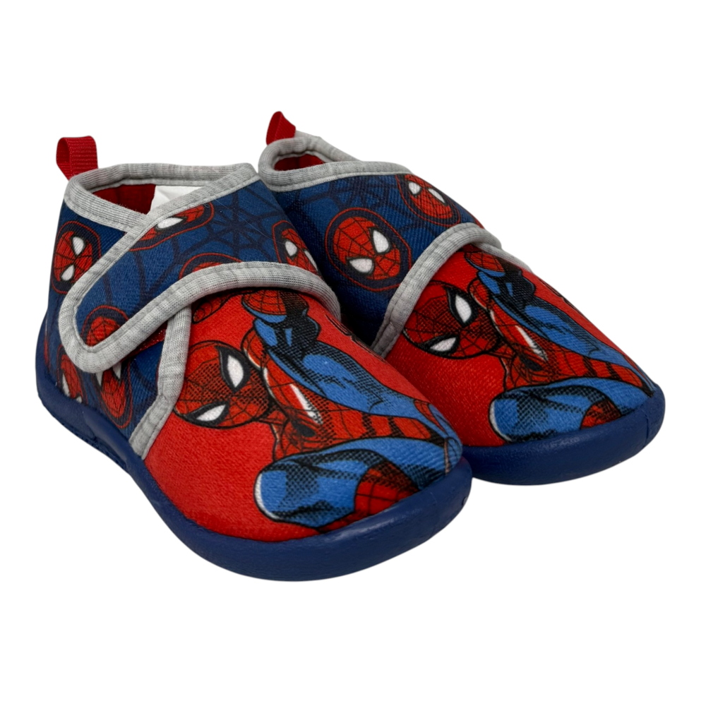 Pantofole Invernali Spiderman MARVEL Scarpetta Stivaletto con Suola Antiscivolo Chiusura a Strappo - 7386