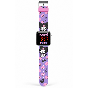 Orologio a LED Kuromi Hello Kitty da Polso Digitale con Cinturino Silicone - Ku00001