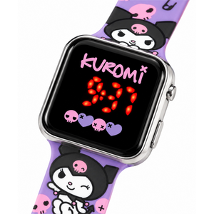 Orologio a LED Kuromi Hello Kitty da Polso Digitale con Cinturino Silicone - Ku00001