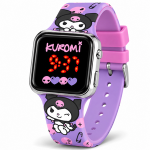 Orologio a LED Kuromi Hello Kitty da Polso Digitale con Cinturino Silicone - Ku00001