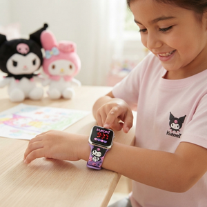 Orologio a LED Kuromi Hello Kitty da Polso Digitale con Cinturino Silicone - Ku00001