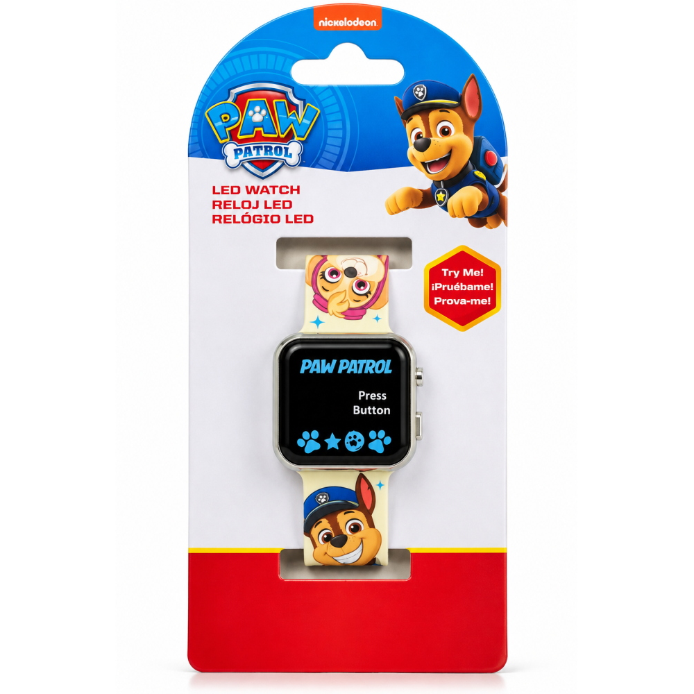 Orologio a LED Paw Patrol da Polso Digitale con Cinturino Silicone - Pw19961
