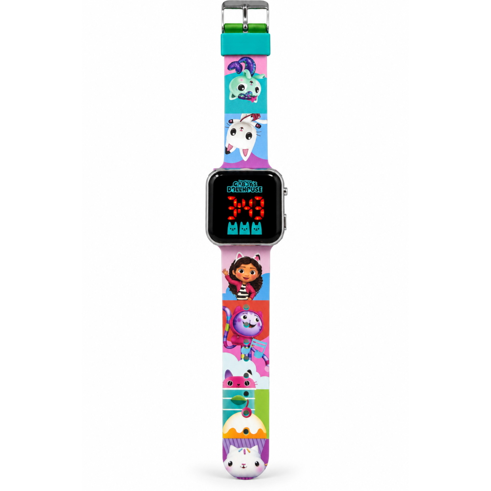 Orologio a LED Gabby's Dollhouse da Polso Digitale con Cinturino Silicone - Gd00019