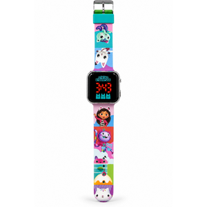 Orologio a LED Gabby's Dollhouse da Polso Digitale con Cinturino Silicone - Gd00019