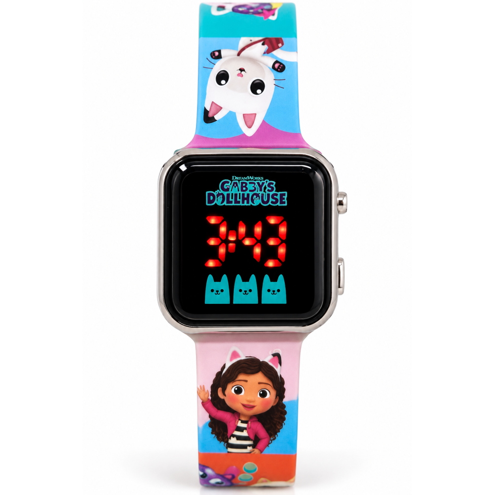Orologio a LED Gabby's Dollhouse da Polso Digitale con Cinturino Silicone - Gd00019