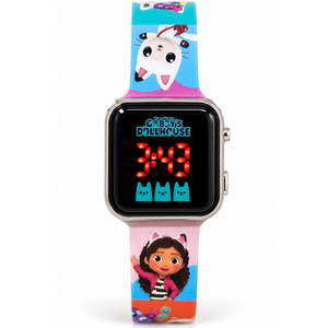Orologio a LED Gabby's Dollhouse da Polso Digitale con Cinturino Silicone - Gd00019