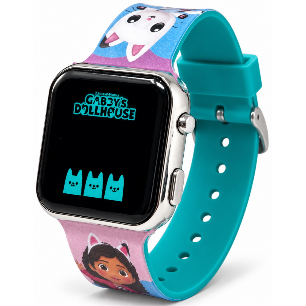Orologio a LED Gabby's Dollhouse da Polso Digitale con Cinturino Silicone - Gd00019