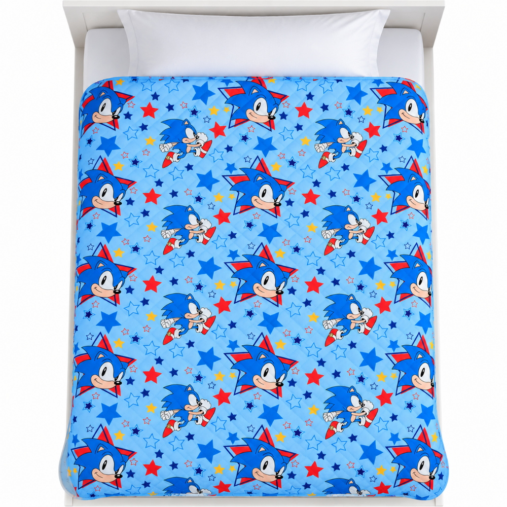 Trapuntino Sonic Coperta Copriletto Trapuntato 100 Gsm Letto Singolo 170x260 CM - Zh46060