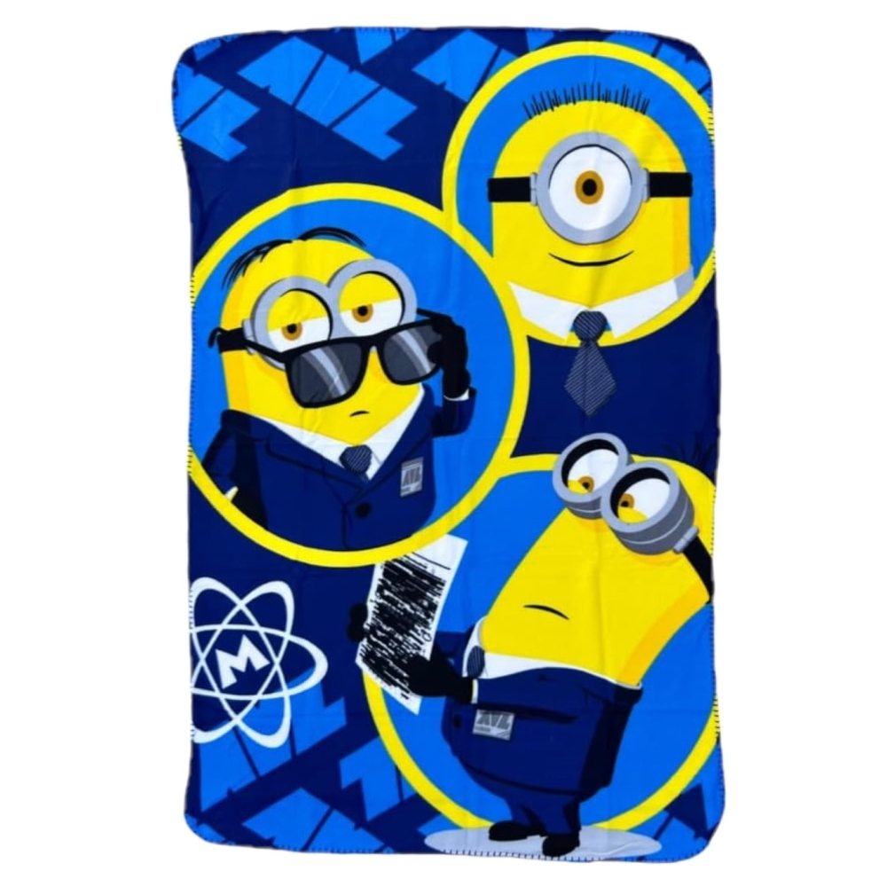 Plaid in Pile Minions Cattivissimo Me Coperta in Morbido Poliestere 100 X 150 CM 210 Gsm - Dm4-1443