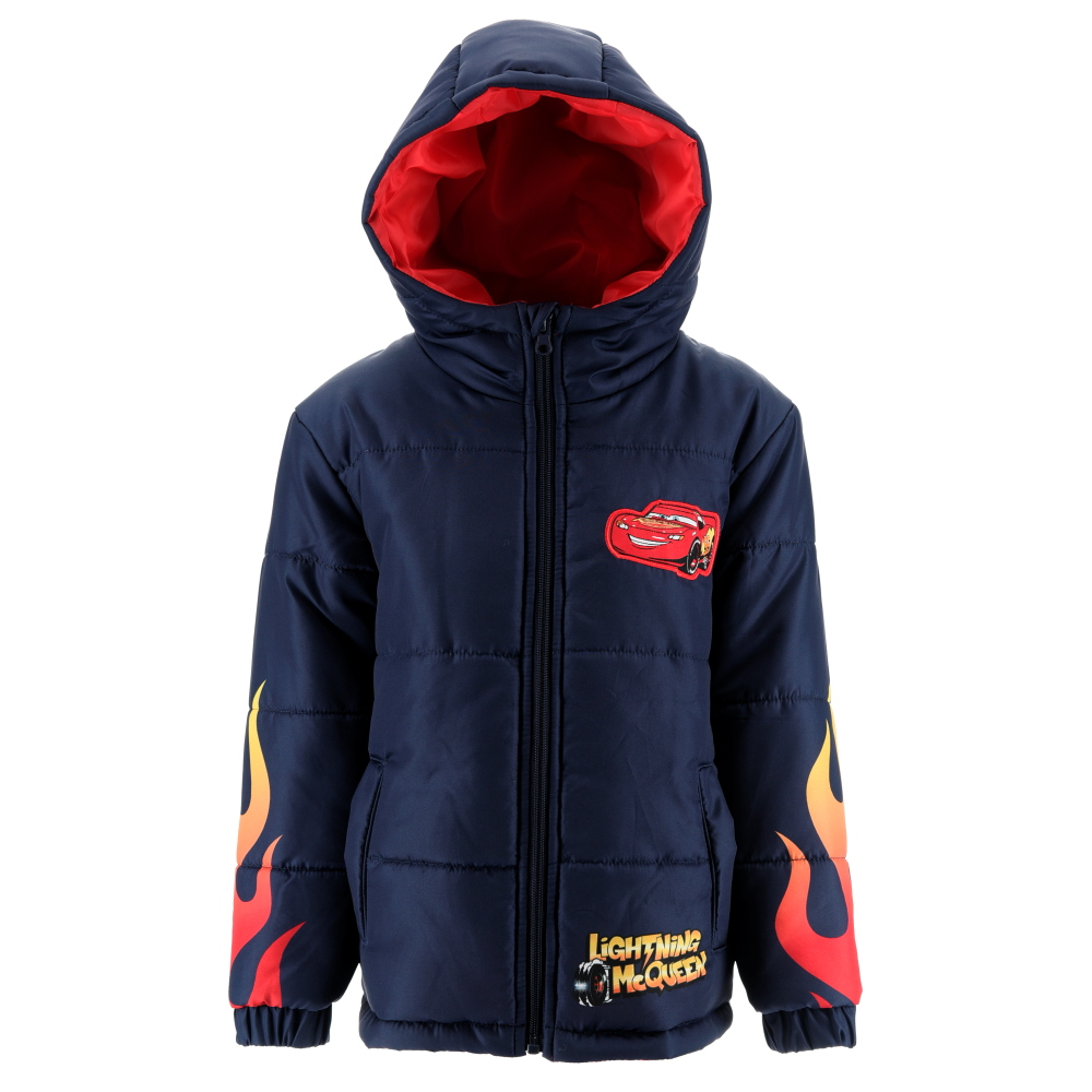 Giubbotto Imbottito Cars DISNEY con Cappuccio Bambino 3/6 Anni - Zh10332