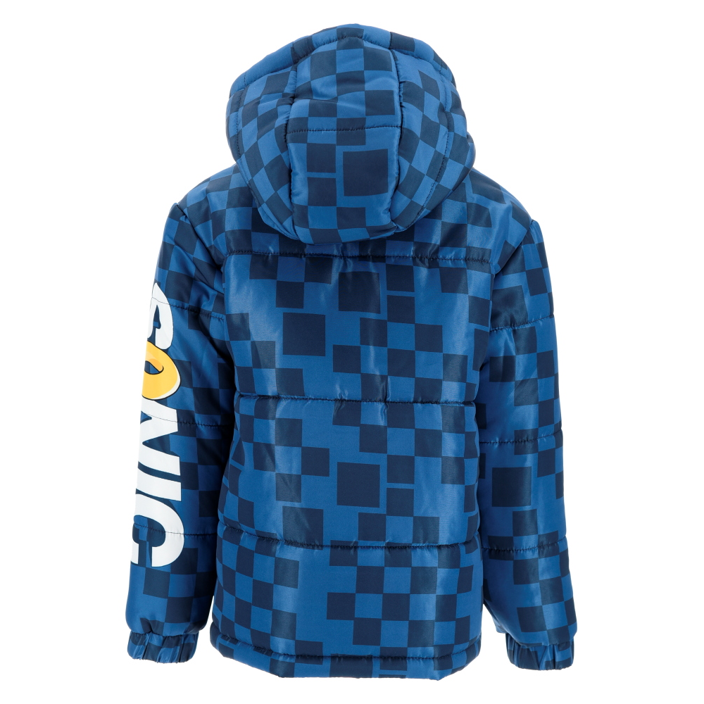 Giubbotto Imbottito Sonic con Cappuccio Bambino 4/10 Anni - Zh10325