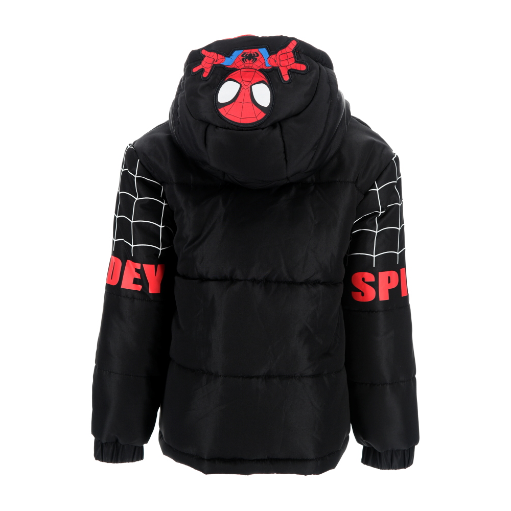 Giubbotto Imbottito Spiderman MARVEL con Cappuccio Bambino 3/6 Anni - Zh10348