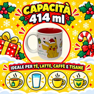 Tazza in Ceramica Pikachu Natale Pokémon Modello Mug 414 Ml - 83077