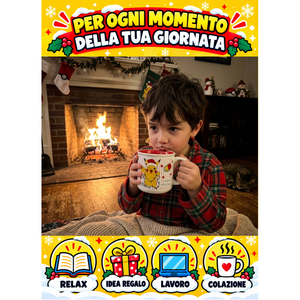 Tazza in Ceramica Pikachu Natale Pokémon Modello Mug 414 Ml - 83077